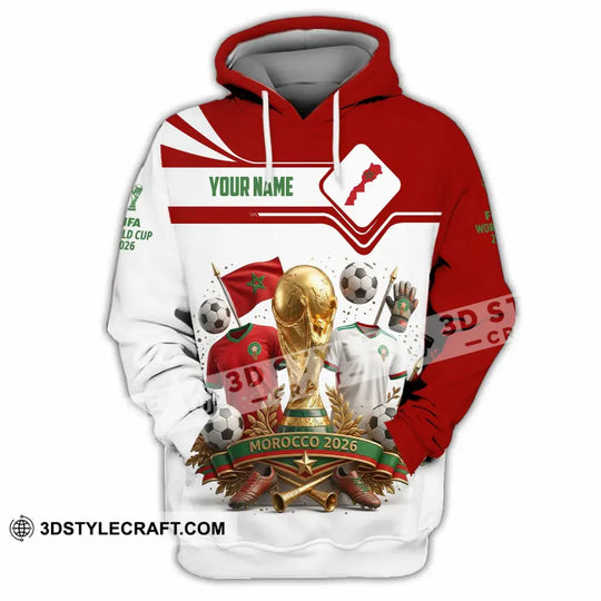 Unisex Shirt - Custom Morocco World Cup 2026 3D Shirt style option 2