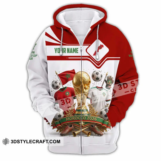Unisex Shirt - Custom Morocco World Cup 2026 3D Shirt style option 3