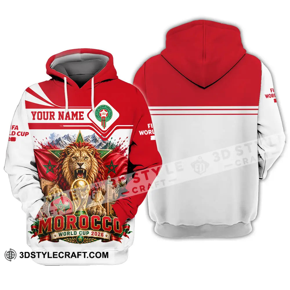 Unisex Shirt - Custom Morocco World Cup 2026 Shirt - Hoodie / S - T-shirt