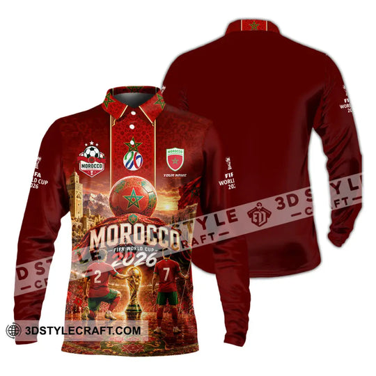 Unisex Shirt - Custom Morocco World Cup 2026 Shirt style option 4