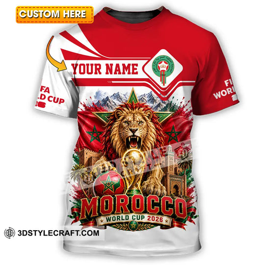 Unisex Shirt - Custom Morocco World Cup 2026 Shirt style option 1