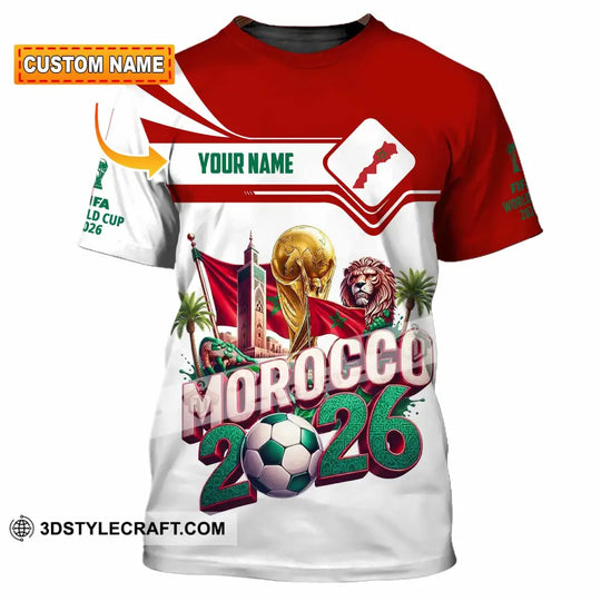 Unisex Shirt - Custom Morocco World Cup 2026 Shirt style option 1