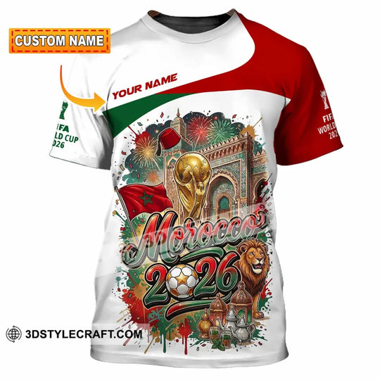 Unisex Shirt - Custom Morocco World Cup 2026 Shirt style option 1