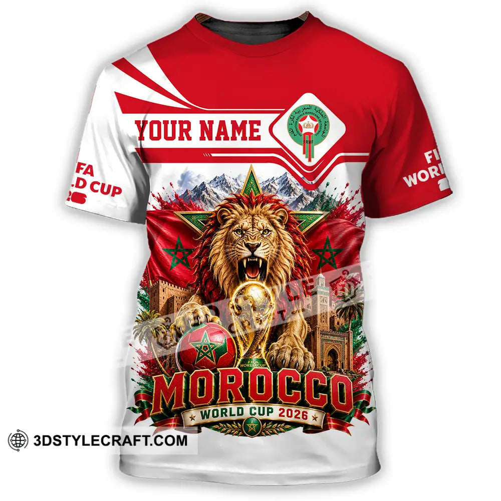 Unisex Shirt - Custom Morocco World Cup 2026 Shirt - T-Shirt / S - T-shirt
