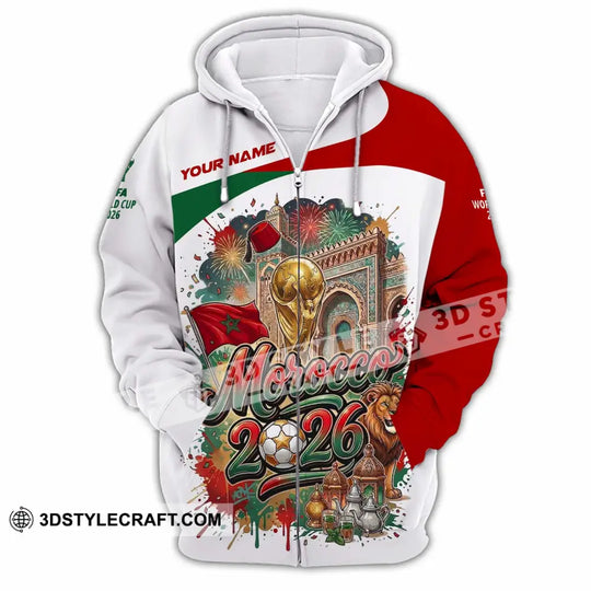 Unisex Shirt - Custom Morocco World Cup 2026 Shirt style option 4