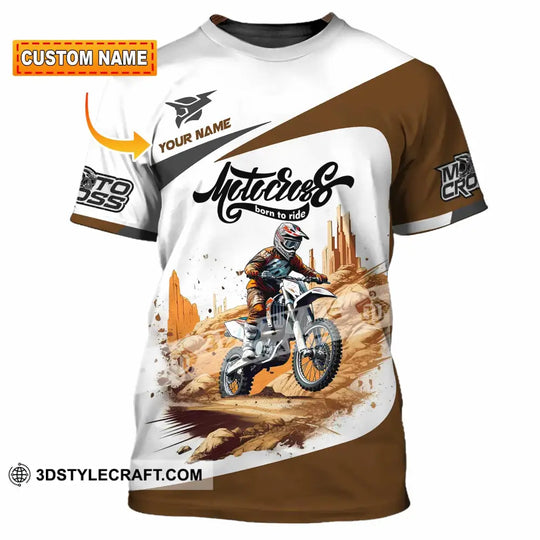 Unisex Shirt - Custom Motocross Born To Ride Shirt style option 2