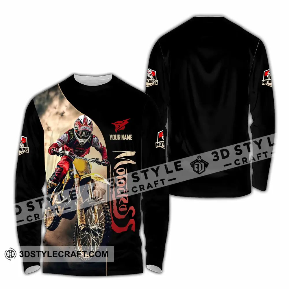 Unisex Shirt - Custom Motocross Shirt Long Sleeve Shirt / S T-shirt