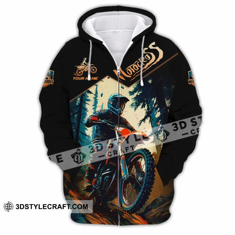 Unisex Shirt - Custom Motocross Shirt Zipper Hoodie / S T-shirt