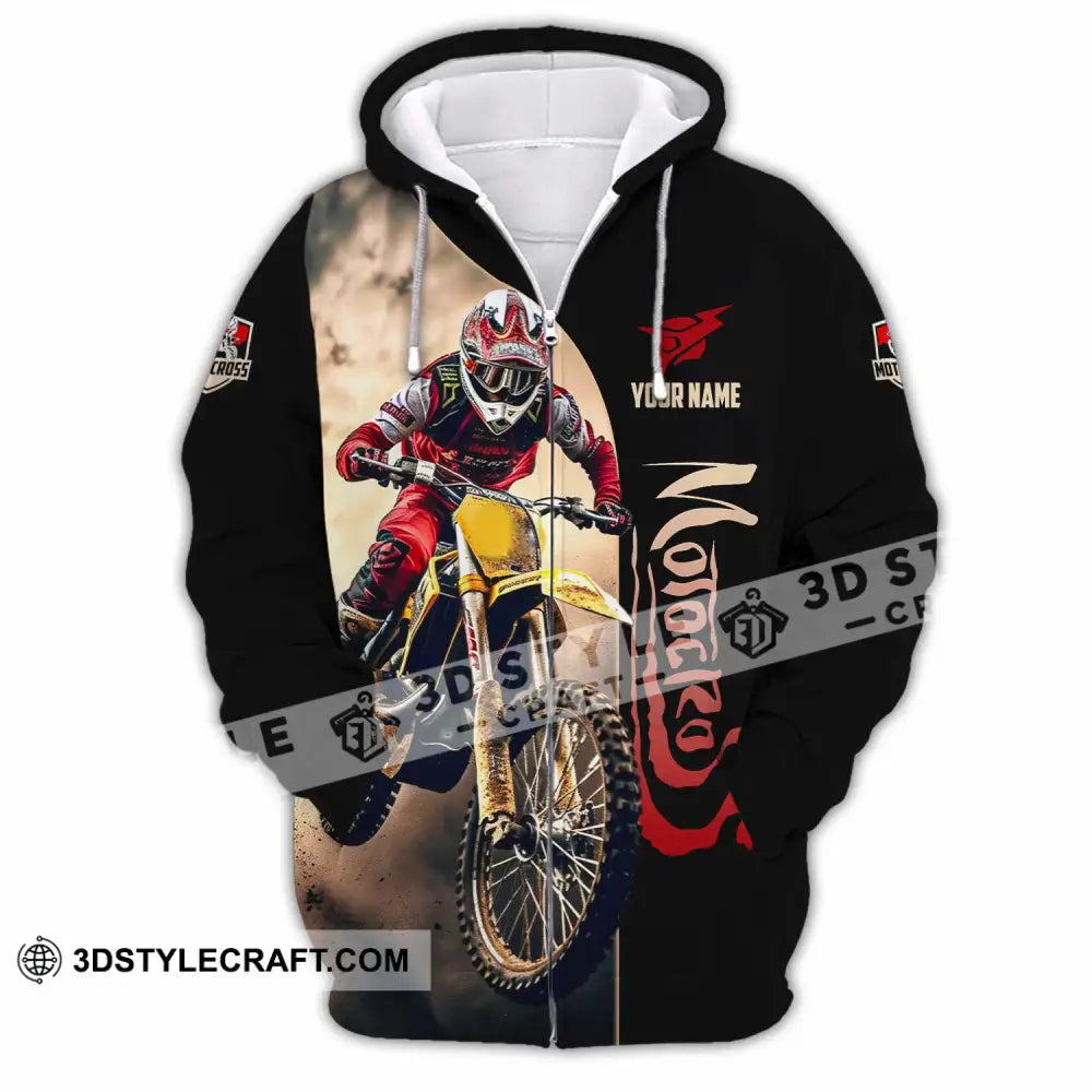 Unisex Shirt - Custom Motocross Shirt Zipper Hoodie / S T-shirt