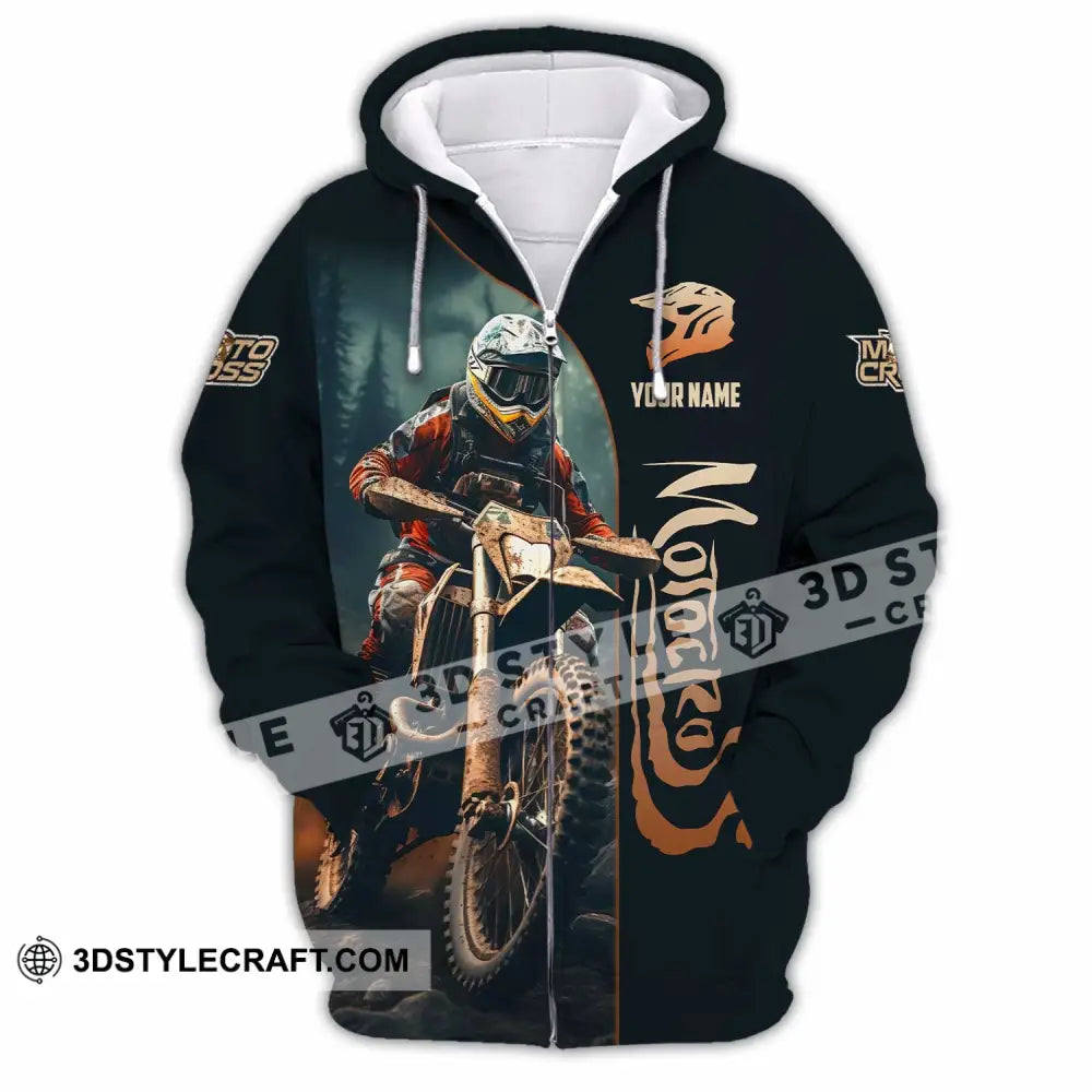 Unisex Shirt - Custom Motocross Shirt Zipper Hoodie / S T-shirt