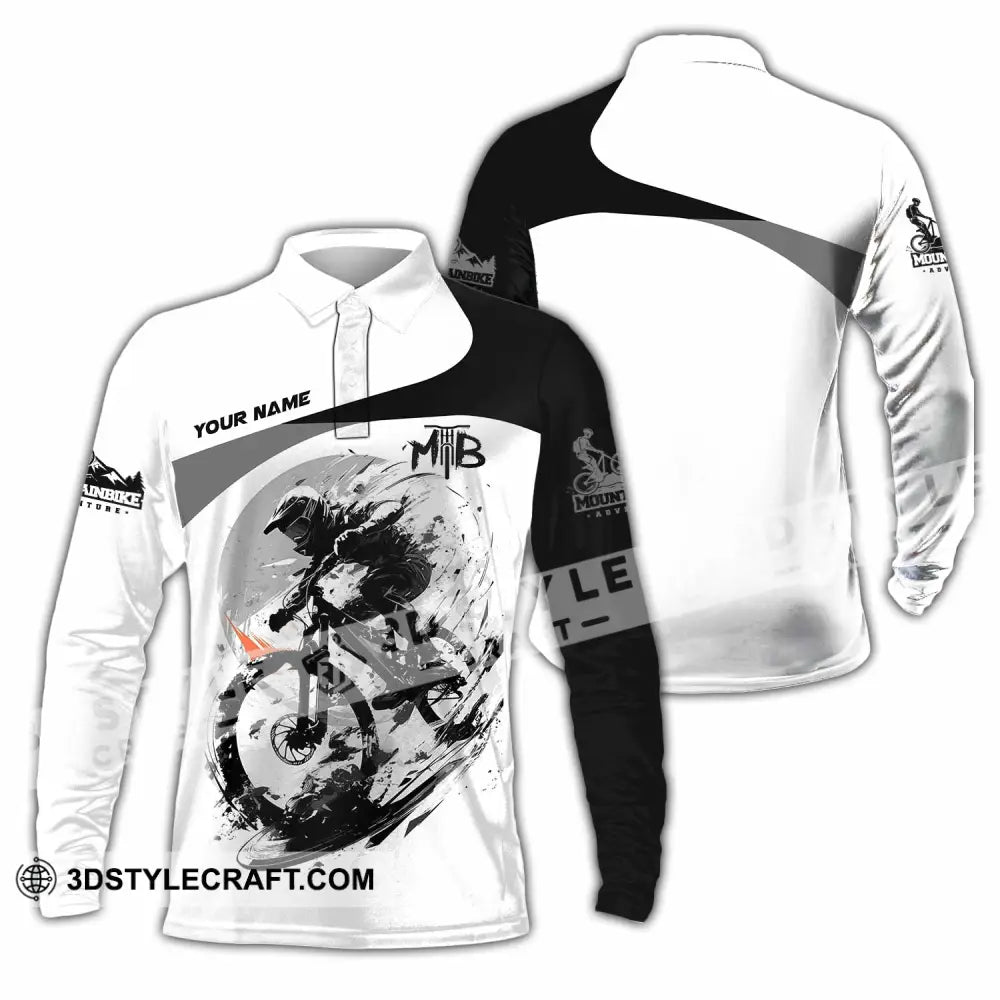 Unisex Shirt Custom Mountain Bike Shirt Long Sleeve Polo / S T shirt