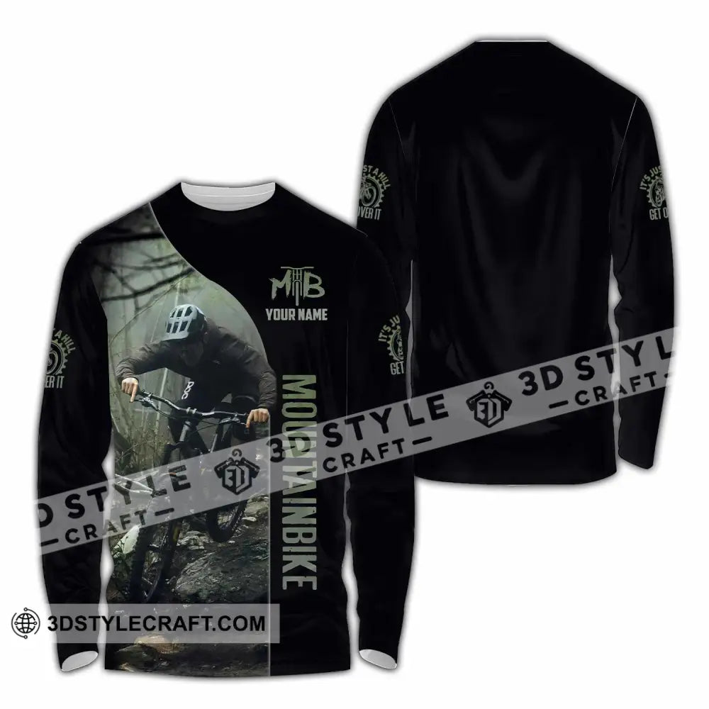 Unisex Shirt - Custom Mountain Bike Shirt Long Sleeve Shirt / S T-shirt