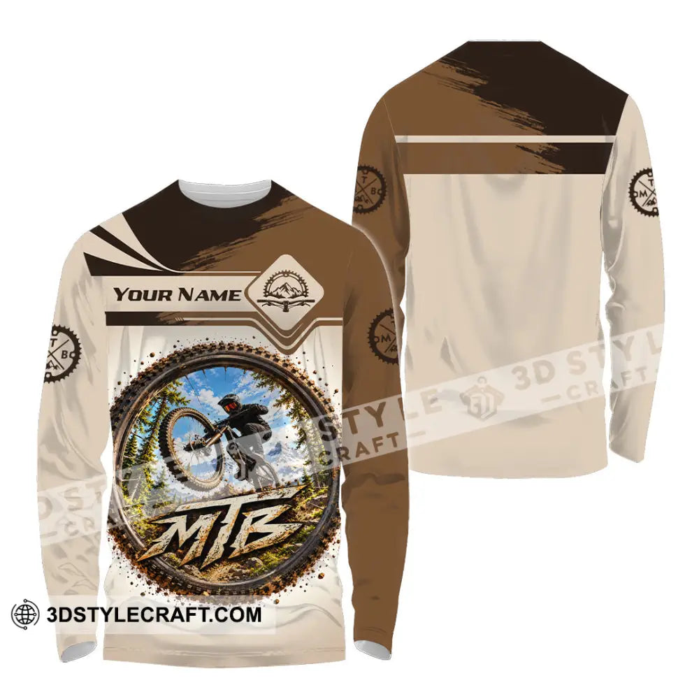 Unisex Shirt - Custom Mountain Bike Shirt - Long Sleeve Shirt / S - T-shirt