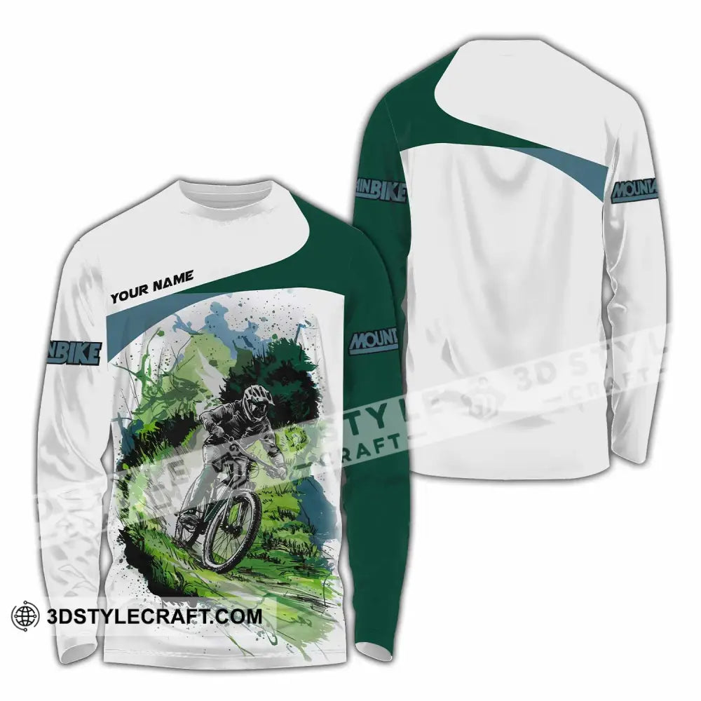 Unisex Shirt Custom Mountain Bike MTB Shirt Long Sleeve Shirt / S T shirt