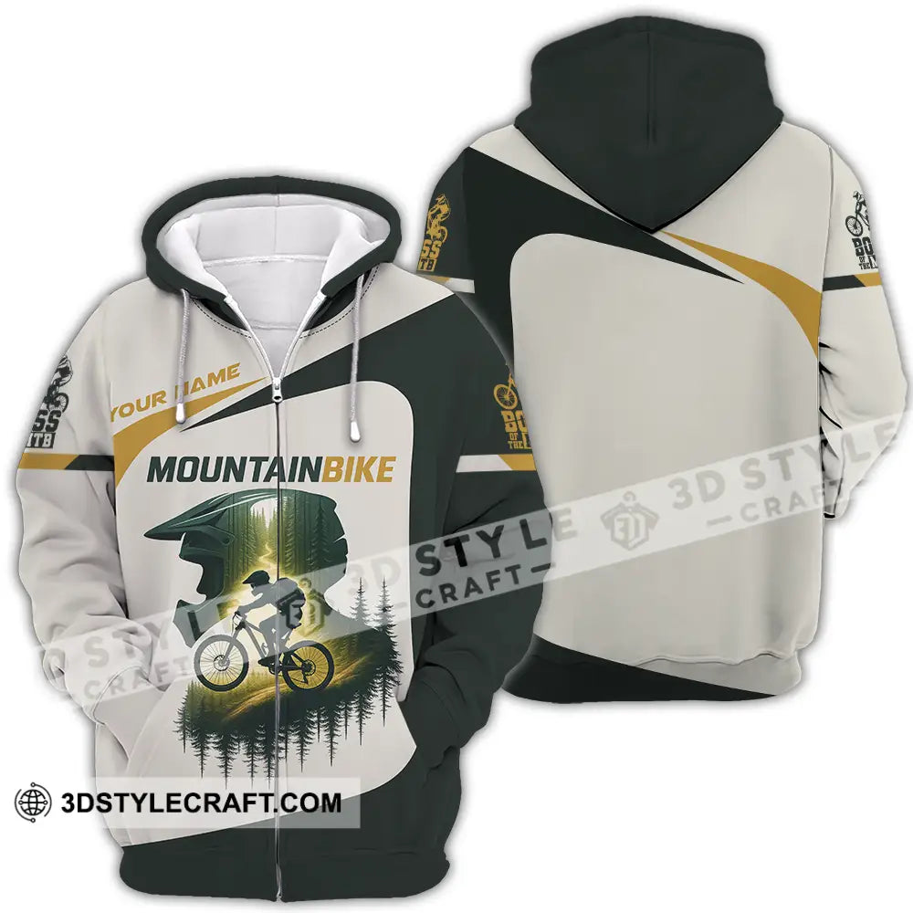 Unisex Shirt - Custom Mountain Bike Shirt Zipper Hoodie / S T-shirt
