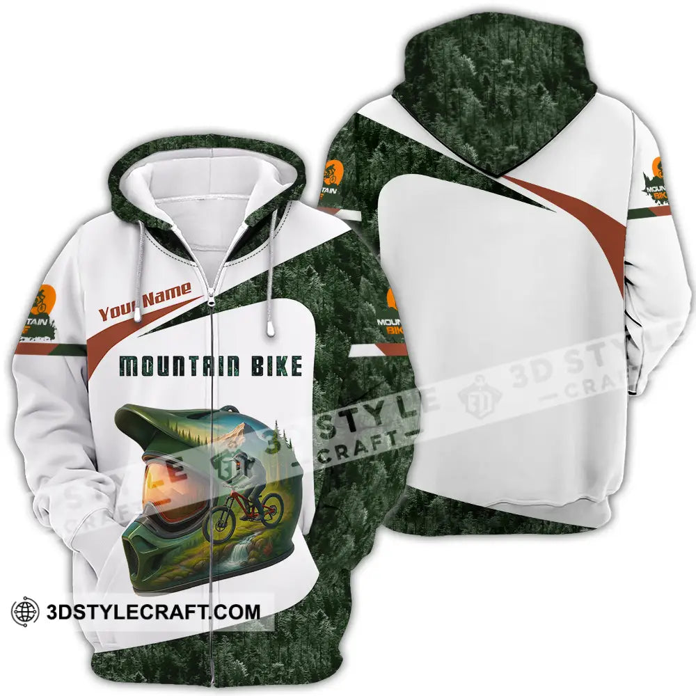 Unisex Shirt - Custom Mountain Bike Shirt Zipper Hoodie / S T-shirt