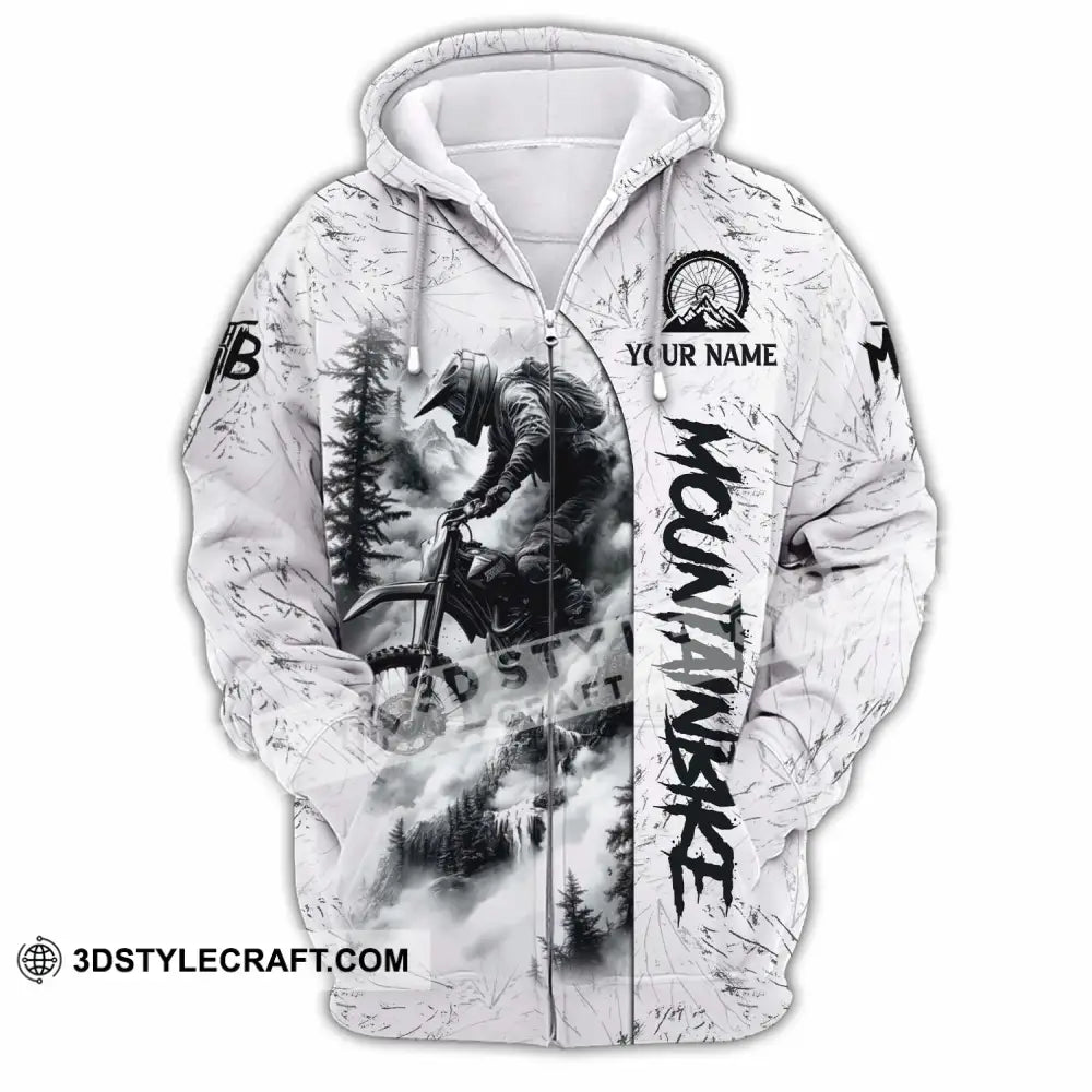 Unisex Shirt - Custom Moutain Bike 3D Shirt Zipper Hoodie / S T-shirt