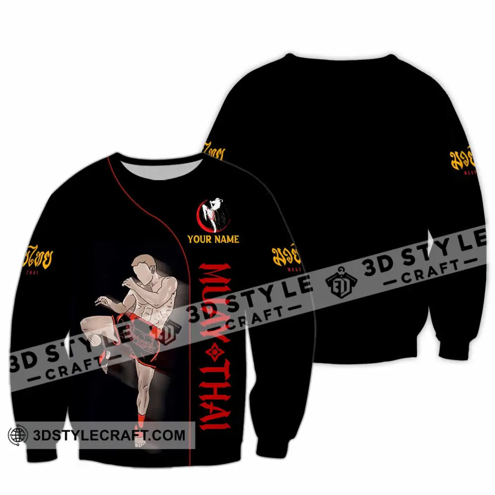 Unisex Shirt - Custom Muay Thai 3D Shirt Long Sleeve / S T-shirt