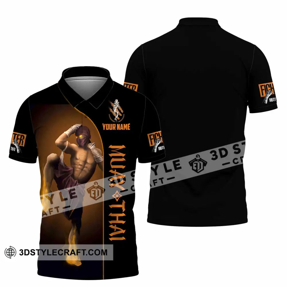Unisex Shirt - Custom Muay Thai 3D Shirt - Polo Shirt / S - T-shirt