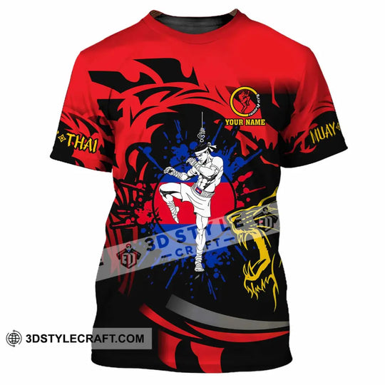 Unisex Shirt - Custom Muay Thai 3D Shirt style option 3