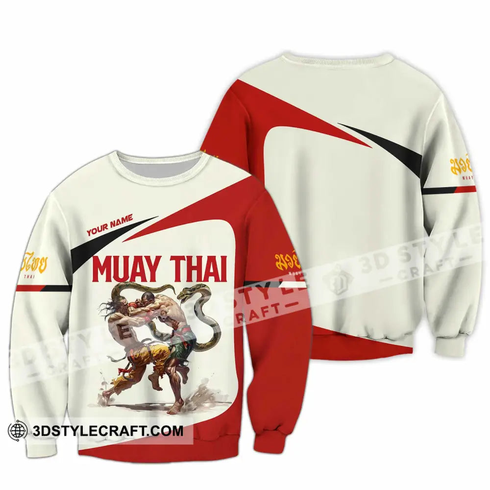 Unisex Shirt - Custom Muay Thai Shirt Long Sleeve / S T-shirt