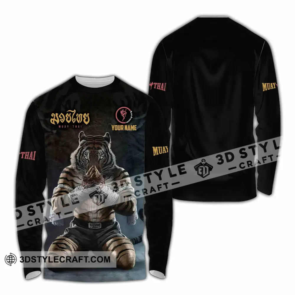 Unisex Shirt - Custom Muay Thai Lover Sport Shirt Long Sleeve Shirt / S T-shirt