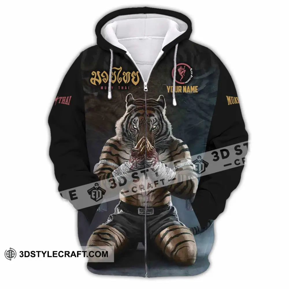 Unisex Shirt - Custom Muay Thai Lover Sport Shirt Zipper Hoodie / S T-shirt