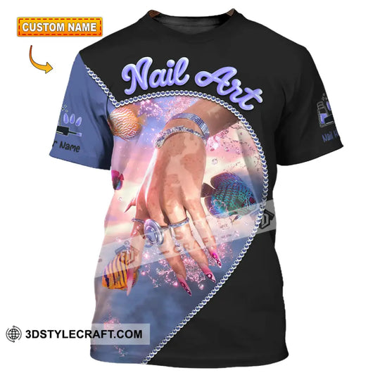 Unisex Shirt - Custom Nails Art Shirt style option 1