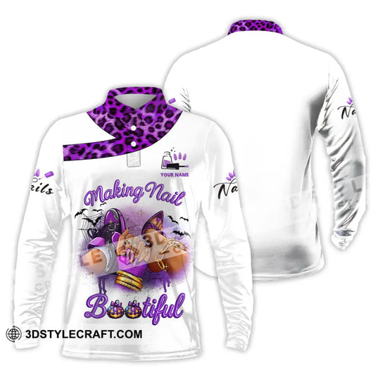 Unisex Shirt - Custom Nails Artist Halloween Shirt style option 4
