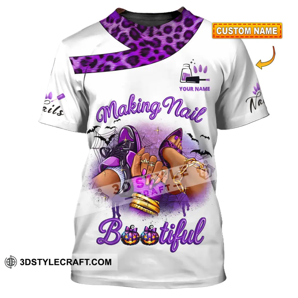Unisex Shirt Custom Nails Artist Halloween Shirt T shirt