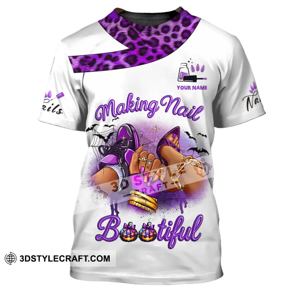 Unisex Shirt Custom Nails Artist Halloween Shirt T Shirt / S T shirt