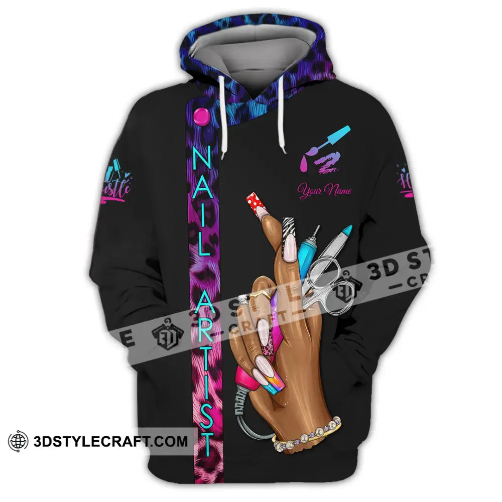 Unisex Shirt Custom Nails Artist Shirt Hoodie / S T shirt