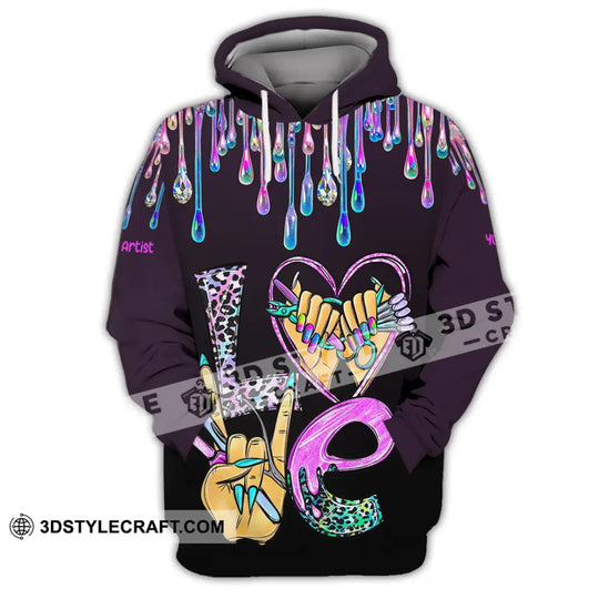 Unisex Shirt - Custom Nails Artist Shirt style option 3