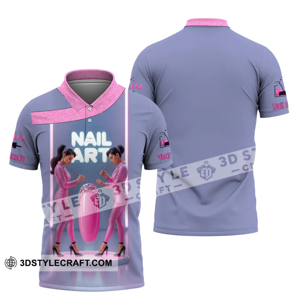 Unisex Shirt Custom Nails Artist Shirt Polo Shirt / S T shirt