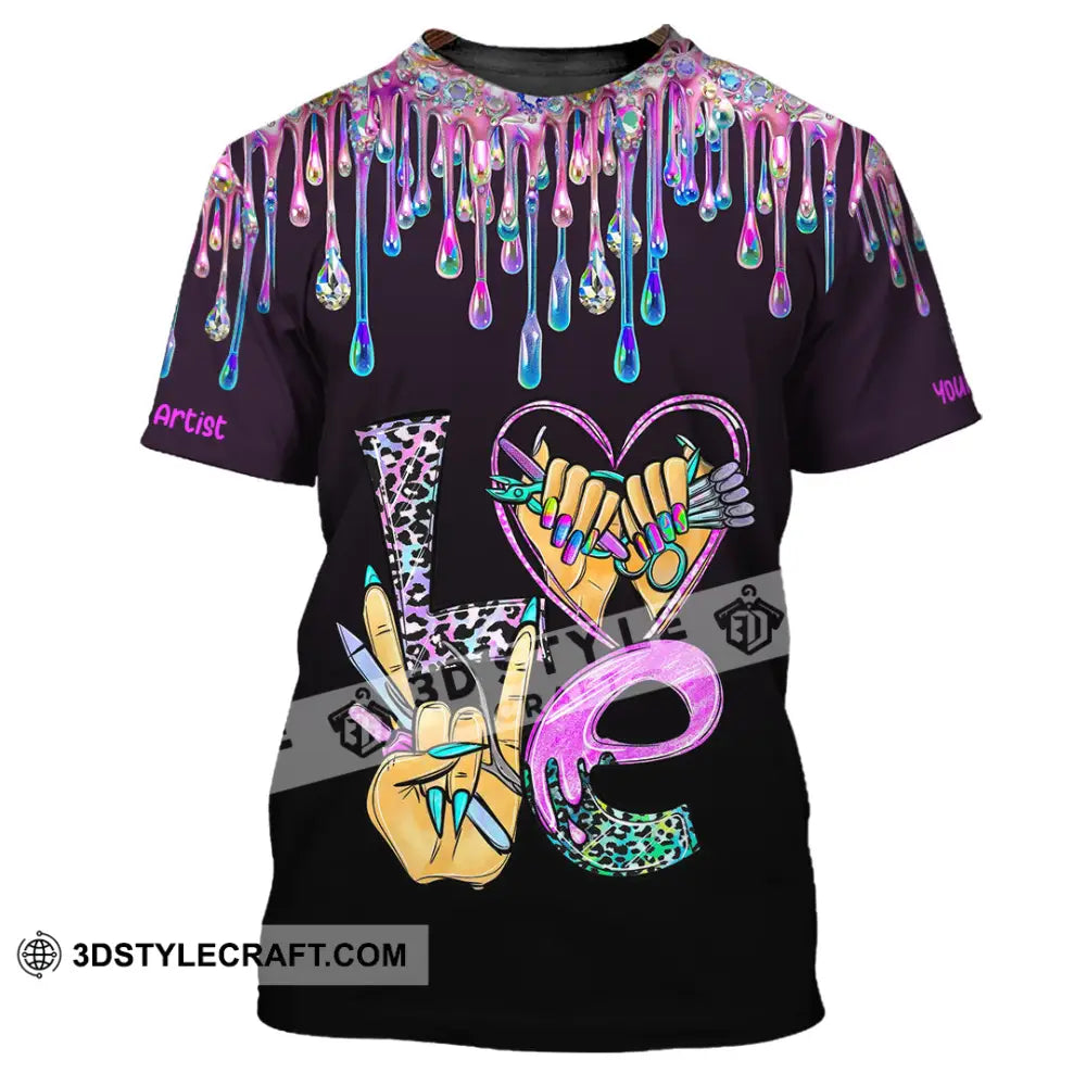 Unisex Shirt Custom Nails Artist Shirt T Shirt / S T shirt