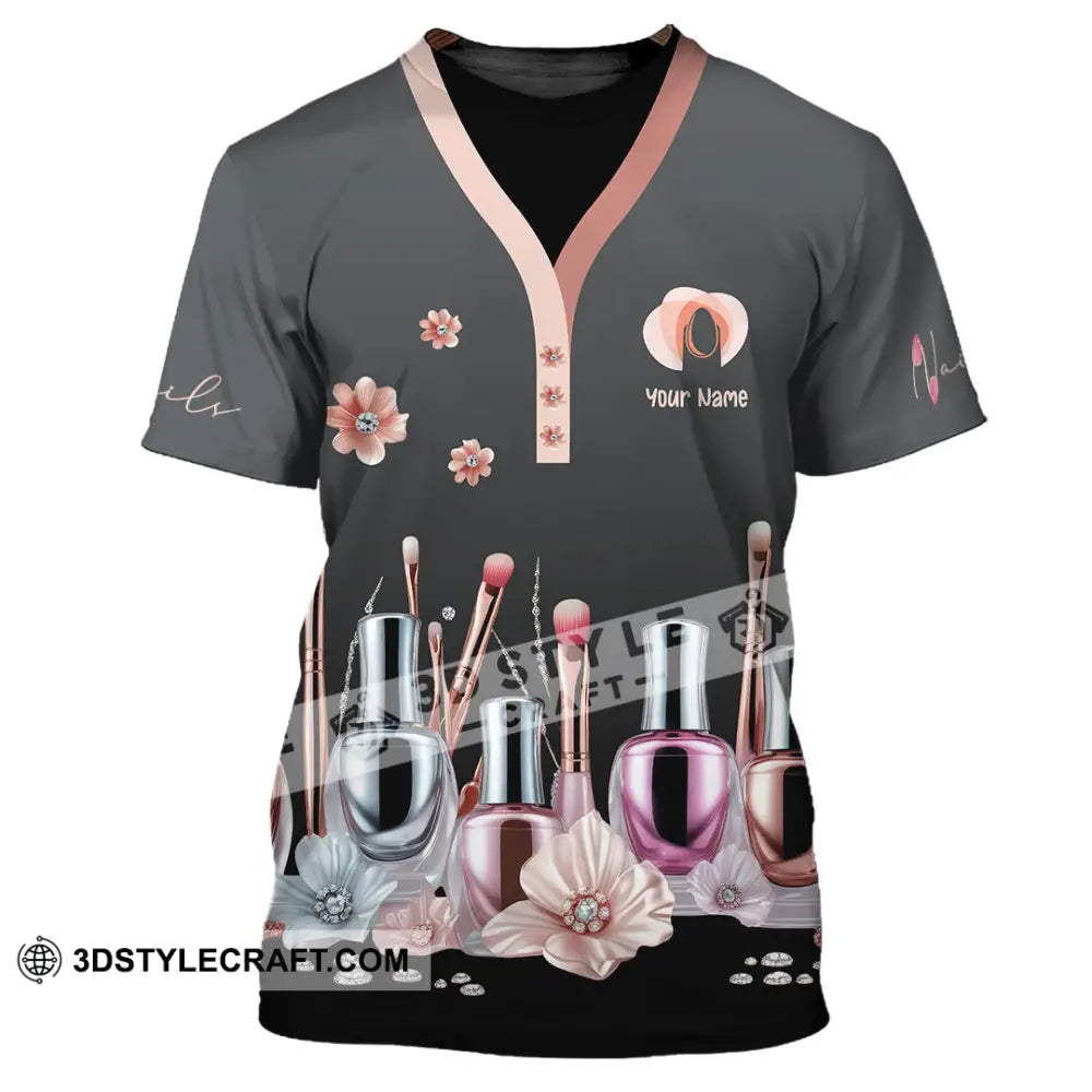 Unisex Shirt Custom Nails Artist Shirt T Shirt / S T shirt