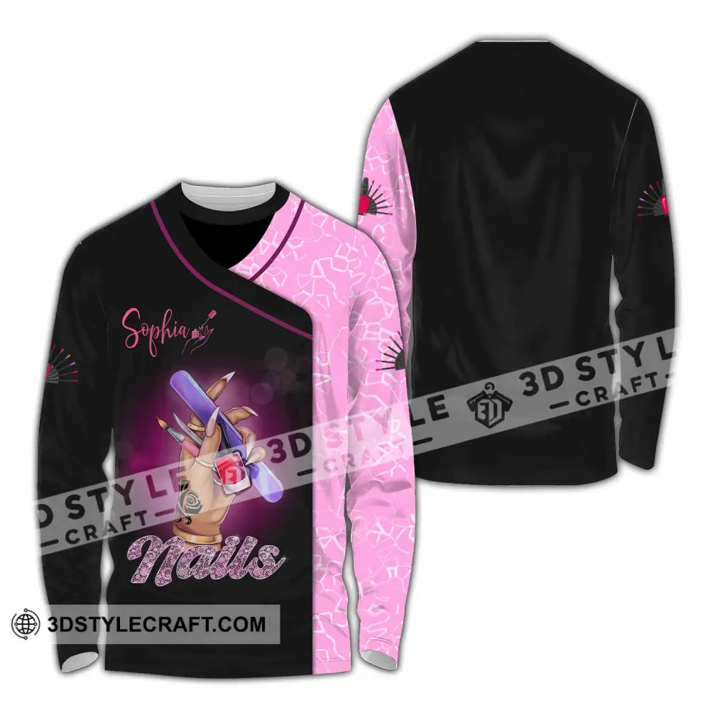 Unisex Shirt - Custom Nails Lover Shirt Long Sleeve Shirt / S T-shirt