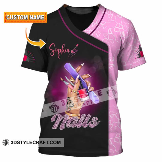 Unisex Shirt - Custom Nails Lover Shirt style option 1