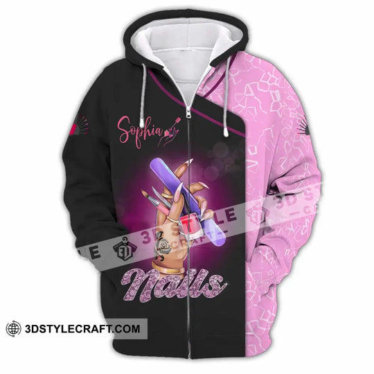 Unisex Shirt - Custom Nails Lover Shirt style option 2