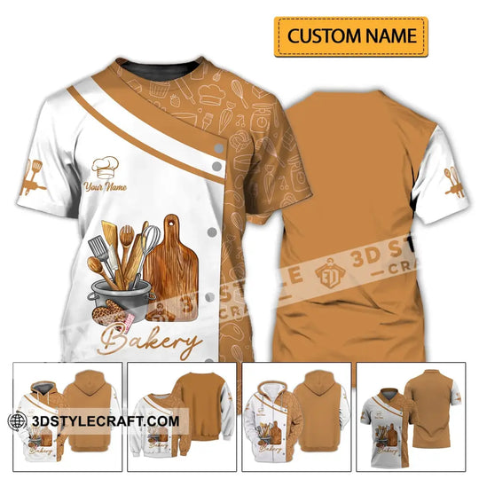 Unisex Shirt - Custom Name 3D Shirt - Bakery Shirt style option 2