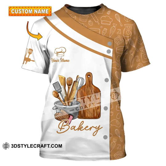 Unisex Shirt - Custom Name 3D Shirt - Bakery Shirt style option 1