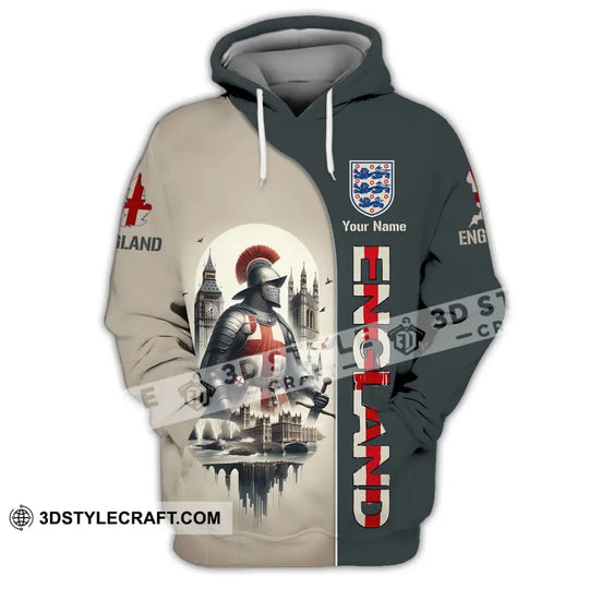 Unisex Shirt - Custom Name 3D Shirt - England Chevalier Shirt style option 3