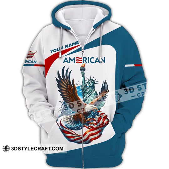 Unisex Shirt - Custom Name 3D Shirt - Icon Of America style option 4