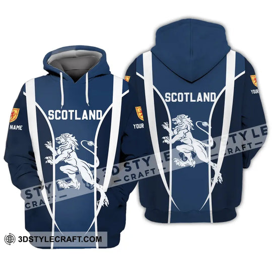 Unisex Shirt - Custom Name 3D Shirt - Lion Of Scotland style option 3