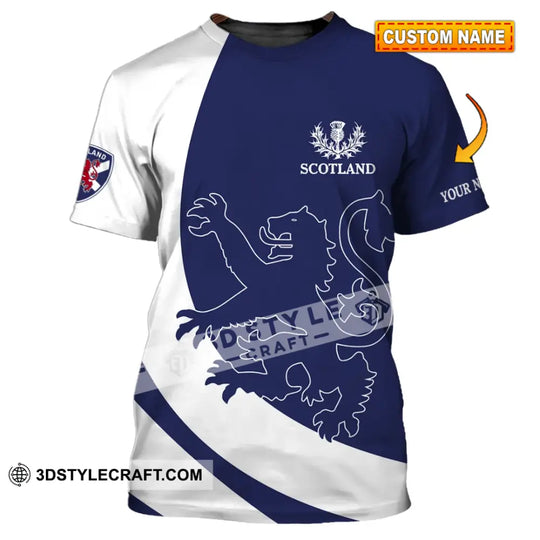 Unisex Shirt - Custom Name 3D Shirt - Scottish Logo And Name style option 1