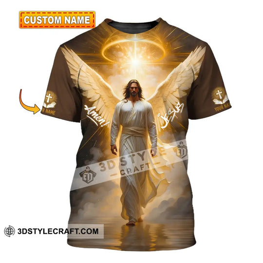 Unisex Shirt - Custom Name Shirt Amen Jesus style option 1