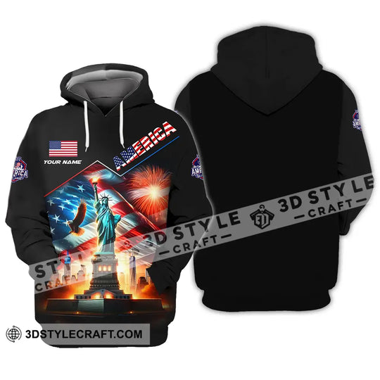 Unisex Shirt - Custom Name America Shirt style option 3