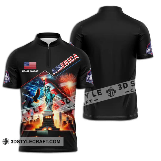 Unisex Shirt - Custom Name America Shirt style option 2