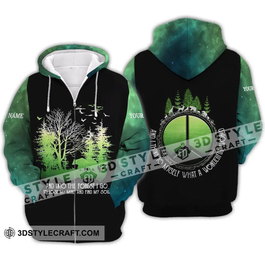 Unisex Shirt - Custom Name Shirt - And Into The Forest I Go To Lose My Mind And Find My Soul style option 4