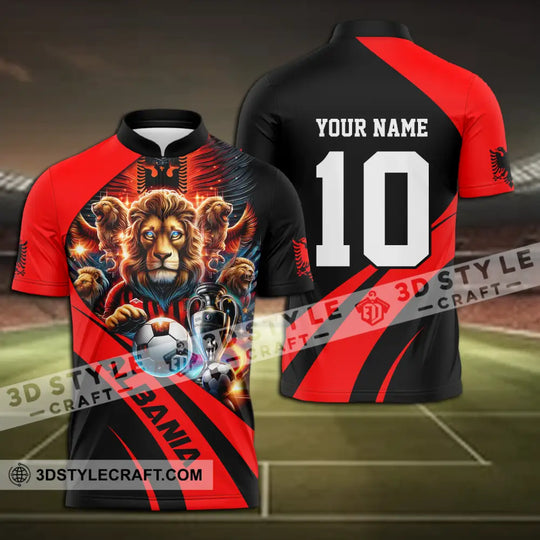 Unisex Shirt - Custom Name And Number Albania Euro 2024 Shirt National Team style option 3